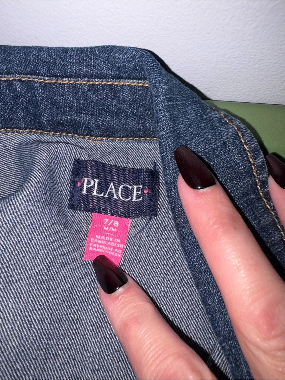 Children’s Place Dark Blue Denim Jean Jacket - Girls